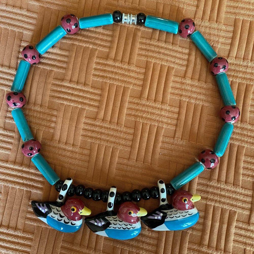 Flying Colors Ceramic Necklace